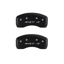 Load image into Gallery viewer, MGP 4 Caliper Covers Engraved Front &amp; Rear SRT4 Red finish silver ch Caliper Covers MGP
