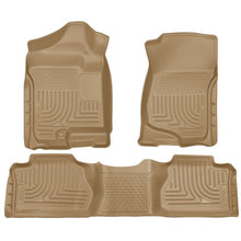 Load image into Gallery viewer, Husky Liners 07-12 Chevy Silverado/GMC Sierra Extended Cab WeatherBeater Combo Tan Floor Liners Floor Mats - Rubber Husky Liners
