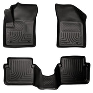 Husky Liners 11-12 Dodge Avenger/Chrysler 200 WeatherBeater Combo Black Floor Liners Floor Mats - Rubber Husky Liners