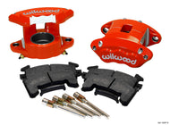 Wilwood D154 Front Caliper Kit - Red 2.50in Piston 1.04in Rotor Big Brake Kits Wilwood