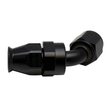 Load image into Gallery viewer, DeatschWerks 8 AN Female Flare Swivel 60-Degree Hose End PTFE - Anodized Matte Black Fittings DeatschWerks
