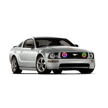 Load image into Gallery viewer, Oracle Ford Mustang GT 05-09 LED Fog Halo Kit - ColorSHIFT SEE WARRANTY Fog Lights ORACLE Lighting
