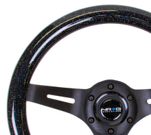 Load image into Gallery viewer, NRG Classic Wood Grain Steering Wheel (310mm) Black Sparkle w/Blk 3-Spoke Center Steering Wheels NRG
