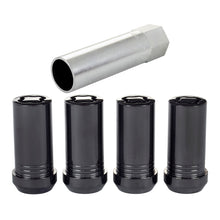 Load image into Gallery viewer, McGard Wheel Lock Nut Set - 4pk. (Tuner / Cone Seat) M14X1.5 / 1in. Hex / 1.935in. Length - Black Lug Nuts McGard
