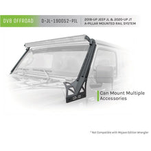 Load image into Gallery viewer, DV8 Offroad 2018+ JL/Gladiator Picatinny Rail A-Pillar Pod LED Light Mount Light Mounts DV8 Offroad
