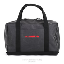 Load image into Gallery viewer, Go Rhino XVenture Gear Recovery Bag (7.5x11.5x18in. Closed) 12oz Waxed Canvas - Black Cargo Boxes &amp; Bags Go Rhino
