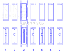 Load image into Gallery viewer, King BMW B58B30A Main Bearing Set Bearings King Engine Bearings
