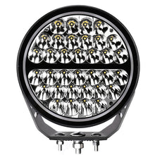 Load image into Gallery viewer, Go Rhino Xplor Blackout Series Round Single LED Spot Light Kit w/DRL (Surface Mount) 9in. - Blk Light Bars &amp; Cubes Go Rhino   

