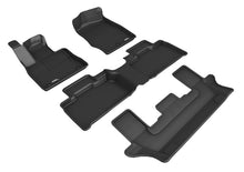 Load image into Gallery viewer, 3D MAXpider 2020-2022 Ford Explorer 1st/2nd/3rd Row Floor Mats - Black Floor Mats - Rubber 3D MAXpider   
