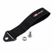 Load image into Gallery viewer, BLOX Racing Universal Tow Strap With BLOX Logo - Black Tow Straps BLOX Racing

