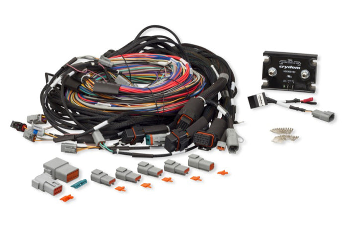 Haltech Elite 2500 & REM 16 Sequential Injector Integrated 8ft Universal Wire-In Harness Wiring Harnesses Haltech   