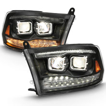 Load image into Gallery viewer, ANZO 2009-2018 Dodge Ram 1500 Projector H.L. Switchback Chrome Amber Headlights ANZO
