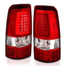 Load image into Gallery viewer, ANZO 1999-2002 Chevy Silverado 1500 LED Taillights Plank Style Chrome With Red/Clear Lens Tail Lights ANZO
