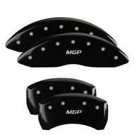 MGP 4 Caliper Covers Engraved Front & Rear MGP Black Finish Silver Char 2017 Chrysler Pacifica Caliper Covers MGP