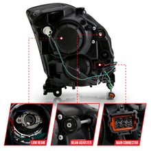 Load image into Gallery viewer, ANZO 2003-2007 Infiniti G35 Projector Headlight Plank Style Black (HID Compatible, No HID Kit ) Headlights ANZO
