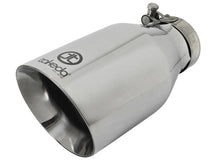 Load image into Gallery viewer, aFe Takeda 304 Stainless Steel Clamp-On Exhaust Tip 2.5in. Inlet / 4.5in. Outlet / 9in. L - Polished Tips aFe
