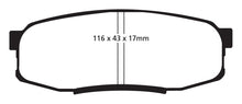 Load image into Gallery viewer, EBC 08+ Lexus LX570 5.7 Greenstuff Rear Brake Pads Brake Pads - Performance EBC   
