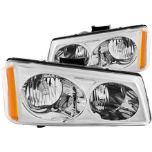 Load image into Gallery viewer, ANZO 2003-2006 Chevrolet Silverado 1500 Crystal Headlights Chrome Headlights ANZO
