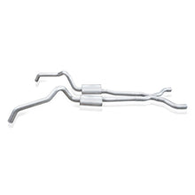 Load image into Gallery viewer, Stainless Works 62-67 Chevy Nova 3in Catback w/ X-Pipe Turbo Chambered Mufflers 3in Cores Catback Stainless Works
