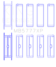 Load image into Gallery viewer, King Dart LS Next Block (Size STDX) Performance Main Bearing Set Bearings King Engine Bearings
