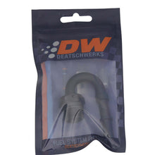 Load image into Gallery viewer, DeatschWerks 8AN ORB Male to 3/8in Male EFI Quick Connect Adapter 180-Degree - Anodized Matte Black Fuel Components Misc DeatschWerks
