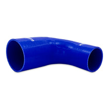 Load image into Gallery viewer, Mishimoto Silicone Reducer Coupler 90 Degree 2.5in to 4in - Blue Silicone Couplers &amp; Hoses Mishimoto
