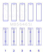 Load image into Gallery viewer, King Toyota 1AZFE / 2 AZFE (Size +0.25mm) Crankshaft Main Bearing Set Bearings King Engine Bearings

