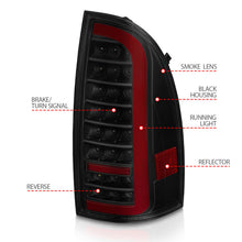 Load image into Gallery viewer, ANZO 05-15 Toyota Tacoma Full LED Tail Lights w/Light Bar Sequential Black Housing Smoke Lens Tail Lights ANZO

