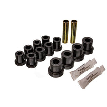 Load image into Gallery viewer, Energy Suspension 54-62 Chevy Corvette Black Rear Leaf Spring Bushing Set Bushing Kits Energy Suspension
