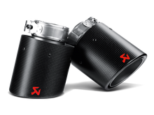 Load image into Gallery viewer, Akrapovic 09-12 Volkswagen Golf GTD (VI) Tail Pipe Set (Carbon) Tips Akrapovic   
