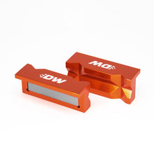 Load image into Gallery viewer, DeatschWerks 4in. Aluminum Soft Jaws w/ Magnet - Orange Anodized Tools DeatschWerks
