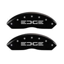 Load image into Gallery viewer, MGP 4 Caliper Covers Engraved Front &amp; Rear Edge Black finish silver ch Caliper Covers MGP
