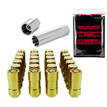 Load image into Gallery viewer, McGard SplineDrive Tuner 6 Lug Install Kit w/Locks &amp; Tool (Cone) M14X1.5 / 1in. Hex - Gold Lug Nuts McGard
