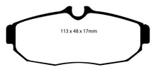 Load image into Gallery viewer, EBC 05-10 Ford Mustang 4.0 Yellowstuff Rear Brake Pads Brake Pads - Performance EBC   
