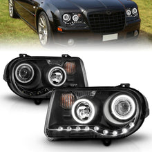Load image into Gallery viewer, ANZO 2005-2010 Chrysler 300C Projector Headlights w/ Halo Black (CCFL) G2 Headlights ANZO
