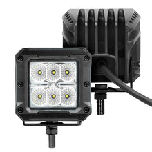 Load image into Gallery viewer, Go Rhino Xplor Bright Series Cube LED Flood Light Kit (Surface/Threaded Stud Mount) 3x3 - Blk (Pair) Light Bars &amp; Cubes Go Rhino   
