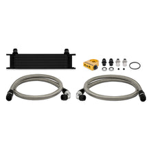 Load image into Gallery viewer, Mishimoto Universal Thermostatic 10 Row Oil Cooler Kit - Black Oil Coolers Mishimoto
