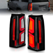 Load image into Gallery viewer, ANZO 2015-2020 Chevrolet Tahoe LED Tail Lights w/ Light Bar Black Housing Clear Lens Tail Lights ANZO
