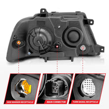Load image into Gallery viewer, ANZO 2003-2006 Lincoln Navigator Crystal Headlights Black Headlights ANZO
