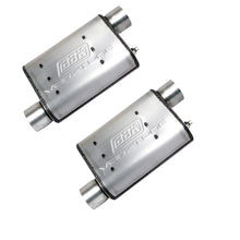 Load image into Gallery viewer, BBK 87-93 Mustang GT Cat Back Kit Varitune Mufflers - Aluminized turn downs Catback BBK
