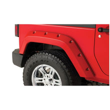 Load image into Gallery viewer, Bushwacker 07-18 Jeep Wrangler Pocket Style Flares 2pc Fits 2-Door Sport Utility Only - Black Fender Flares Bushwacker
