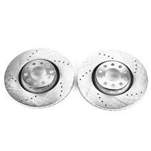 Load image into Gallery viewer, Power Stop 02-06 Audi A4 Front Evolution Drilled &amp; Slotted Rotors - Pair Brake Rotors - Slot &amp; Drilled PowerStop
