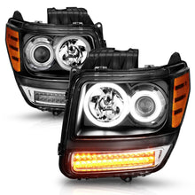 Load image into Gallery viewer, ANZO 2007-2012 Dodge Nitro Projector Headlights w/ Halo Black (CCFL) G2 Headlights ANZO
