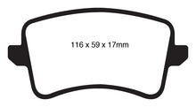 Load image into Gallery viewer, EBC 09-11 Audi A4 2.0 Turbo Yellowstuff Rear Brake Pads Brake Pads - Performance EBC   
