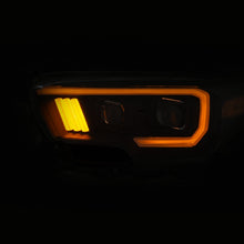 Load image into Gallery viewer, ANZO 2016-2017 Toyota Tacoma Projector Headlights w/ Plank Style Switchback Black w/ Amber Headlights ANZO
