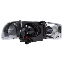 Load image into Gallery viewer, ANZO 1999-2006 Gmc Sierra 1500 Projector Headlights w/ U-Bar Black Headlights ANZO
