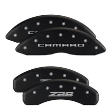 Load image into Gallery viewer, MGP Front set 2 Caliper Covers Engraved Front MGP Black finish silver ch Caliper Covers MGP
