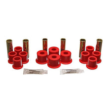 Load image into Gallery viewer, Energy Suspension 8/81-96 Ford F100/F150 2WD Red Rear Leaf Spring Bushing Set Bushing Kits Energy Suspension
