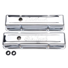 Load image into Gallery viewer, Edelbrock Valve Cover Signature Series Chevrolet 1959-1986 262-400 CI V8 Tall Chrome Valve Covers Edelbrock
