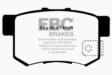 Load image into Gallery viewer, EBC 97 Acura CL 2.2 Redstuff Rear Brake Pads Brake Pads - Performance EBC   
